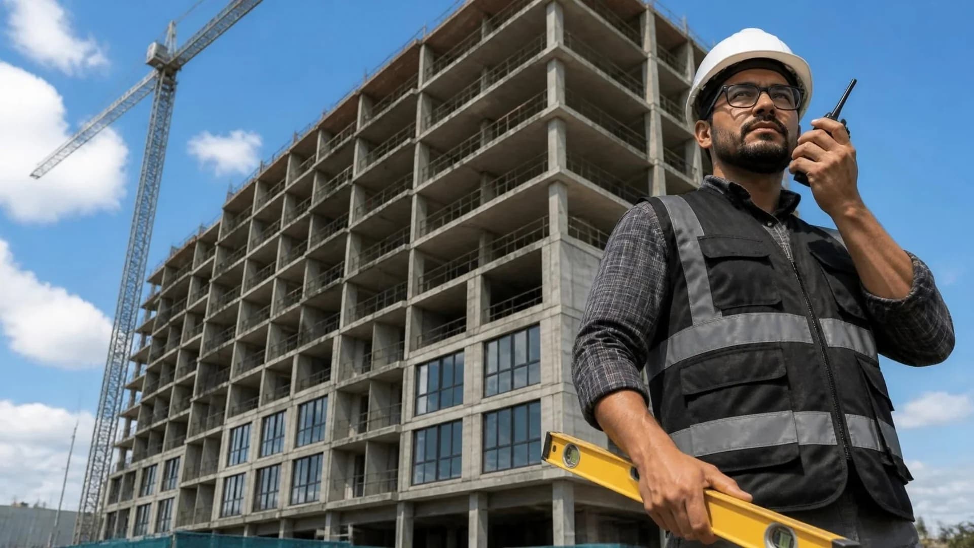 Ingeniero de STRATON supervisando una obra